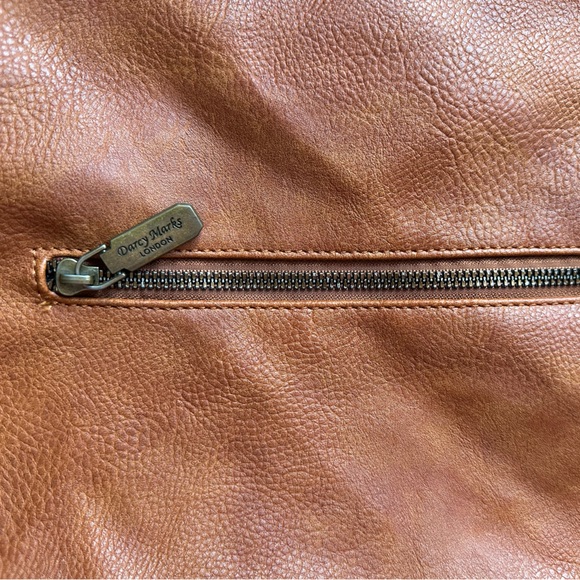 Darcy Marks London vegan brown leather shoulder tote purse - Picture 8 of 8